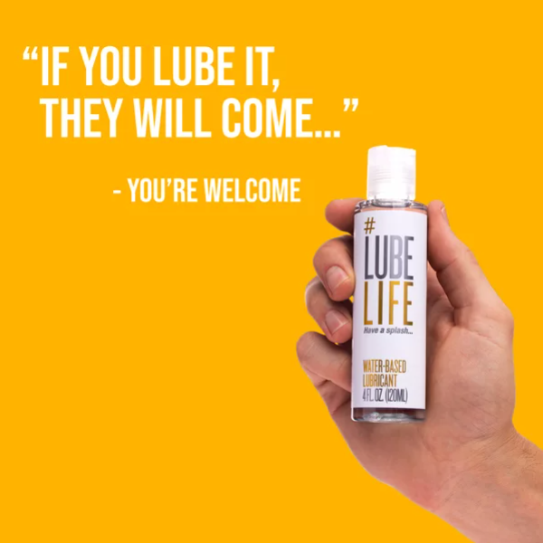 LubeLife 水基個人潤滑劑，男士、女士和情侶潤滑油，不染色，4 Fl Oz