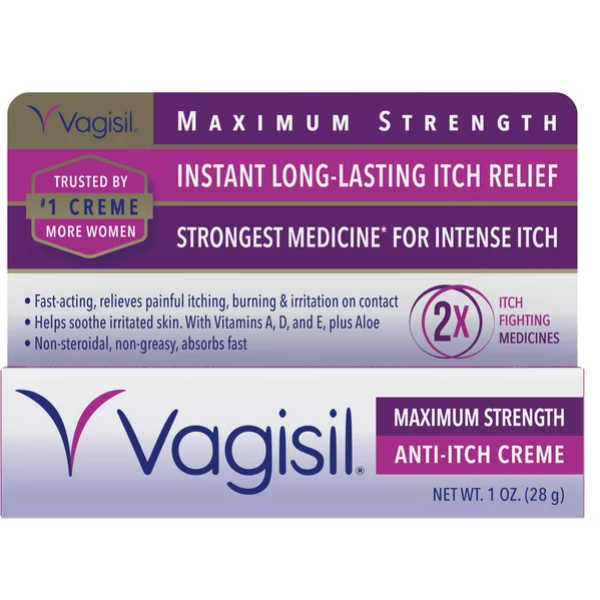 Vagisil 最大強度止癢霜，1 盎司，1 包