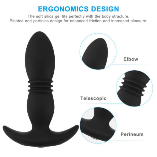 振动推力前列腺按摩器振动器假阳具性玩具肛门对接塞我(e)