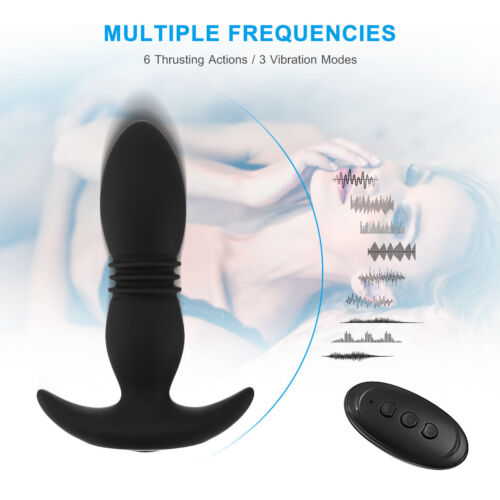 振动推力前列腺按摩器振动器假阳具性玩具肛门对接塞我(e)